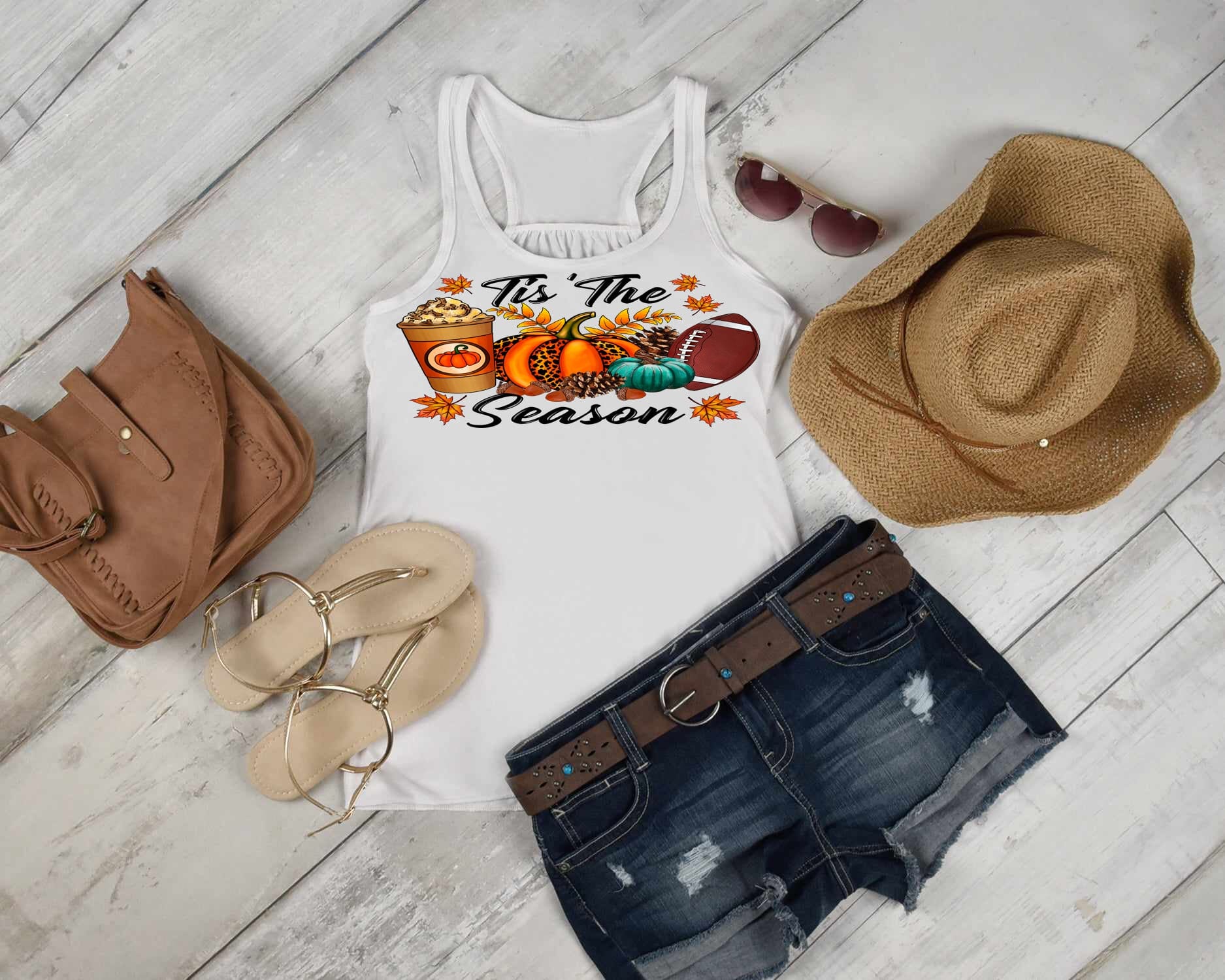 Fall season womans tank top Gravesfamilycreations